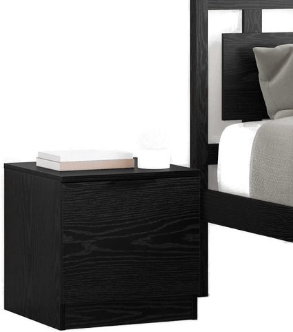 Vidaxl Sengeskap 2 pcs Svart Eik