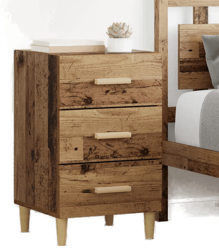 Vidaxl Nattbordskap Gammelt tre