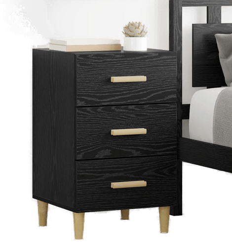 Vidaxl Nattbordskap Svart Eik