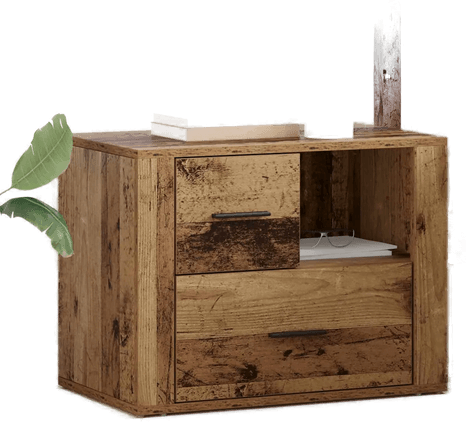 Vidaxl Nattbordskap Gammelt tre