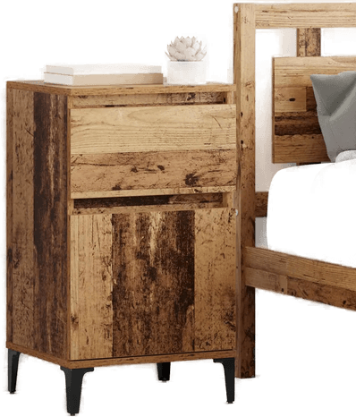 Vidaxl Nattbordskap Gammelt tre