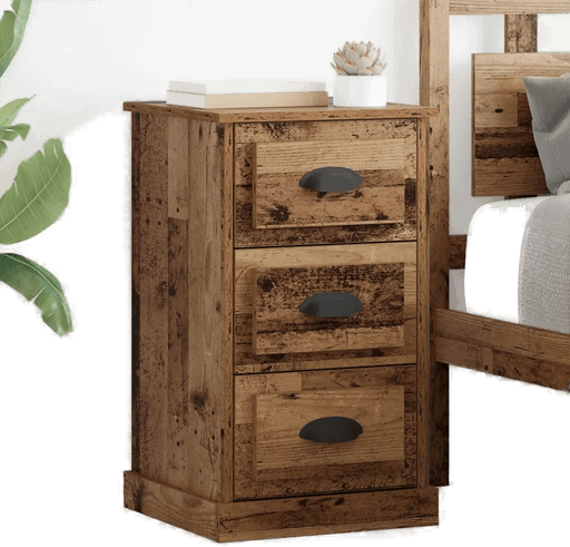 Vidaxl Nattbordskap Gamle tre 39 x 39 x 67,5 cm