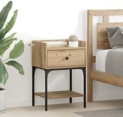Vidaxl Nattbord Artisan Eik 40 x 29 x 60 cm