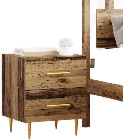 Vidaxl Nattbordskap Gamle tre 40 x 35 x 47,5 cm