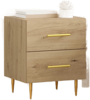 Vidaxl Nattbordskap 2 stk Artisan Eik