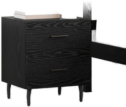 Vidaxl Nattbordskap Svart Eik