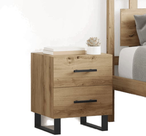 Vidaxl Nattbordskap 2 pcs Artisan Eik