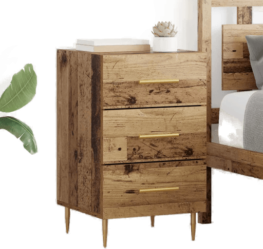 Vidaxl Nattbordskap Gammelt tre 40 x 40 x 66 cm