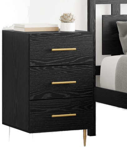 Vidaxl Nattbordskap Svart Eik