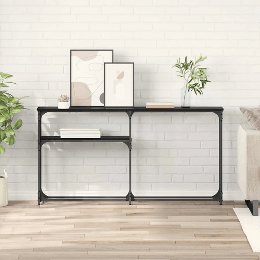 Vidaxl Konsollbord Svart Eik