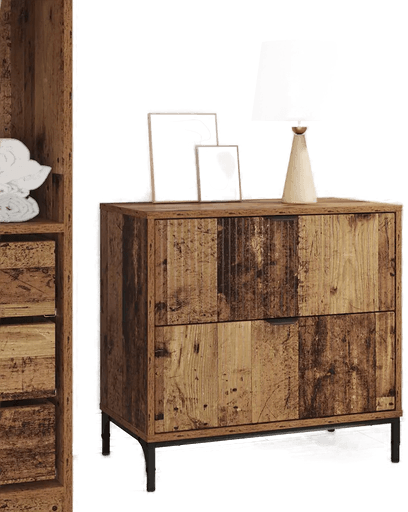 Vidaxl Nattbord Gammelt tre 63,5 x 36 x 61 cm