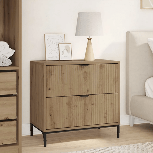 Vidaxl Nattbord artisan eik 63,5 x 36 x 61 cm