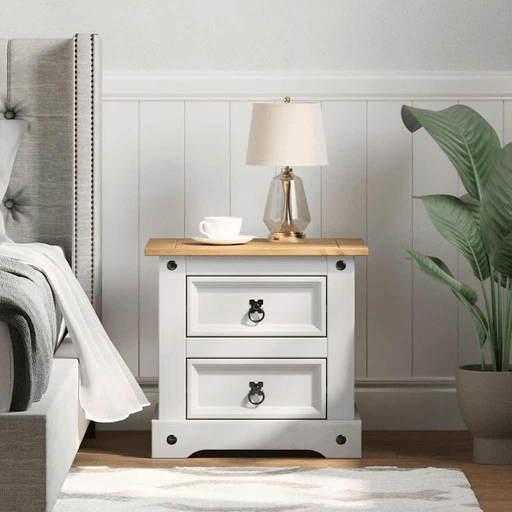 Vidaxl Nattbord Hvit 53 x 39 x 47 cm