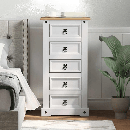 Vidaxl Nattbord Hvit 53 x 39 x 103 cm