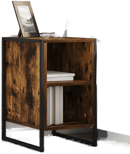 Vidaxl Nattbord 2 stk Røyk Eik