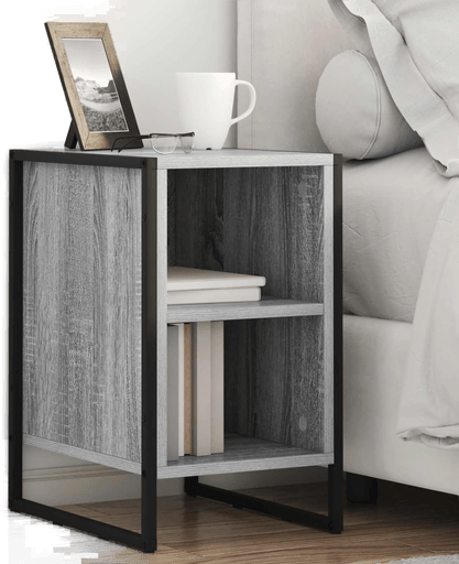 Vidaxl Nattbord 2 stk Grå Sonoma