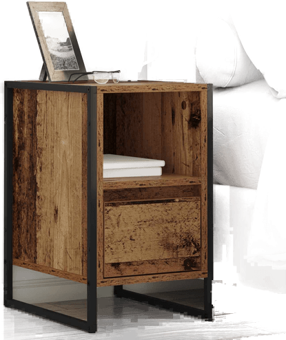 Vidaxl Nattbord 2 stk Gamle tre