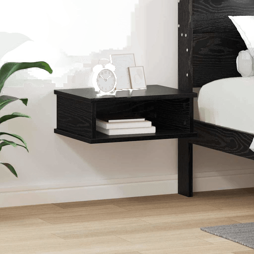 Vidaxl Nattbord Svart Eik