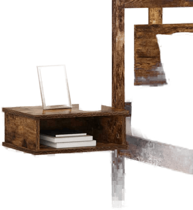 Vidaxl Nattbord Røkt eik 40 x 31 cm