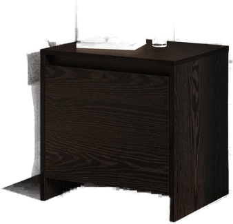Vidaxl Nattbordskap Svart Eik