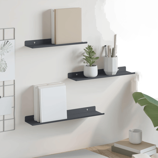 Vidaxl Vegghylle 40 x 9 cm Antrasitt