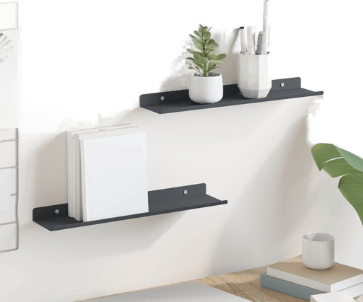 Vidaxl Vegghylle Antrasitt 40 x 9 cm