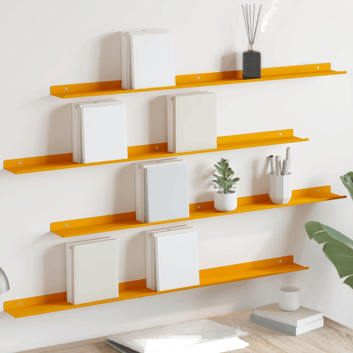 Vidaxl Vegghylle 100 x 9 cm Sennepsgul