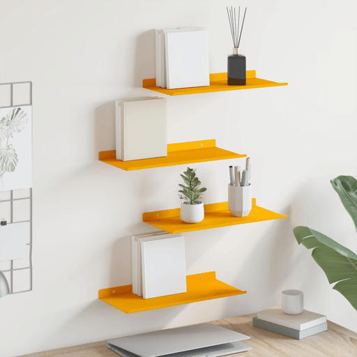 Vidaxl Vegghylle 40 x 18 cm Sennepsgul