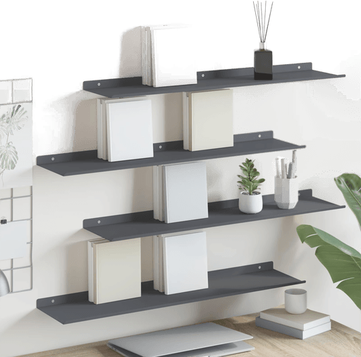 Vidaxl Vegghylle Antrasitt 80 x 18 cm