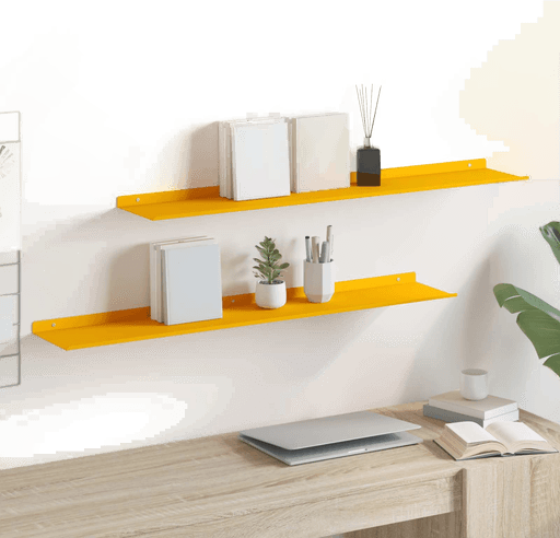 Vidaxl Vegghylle 2 pcs Sennepsgul