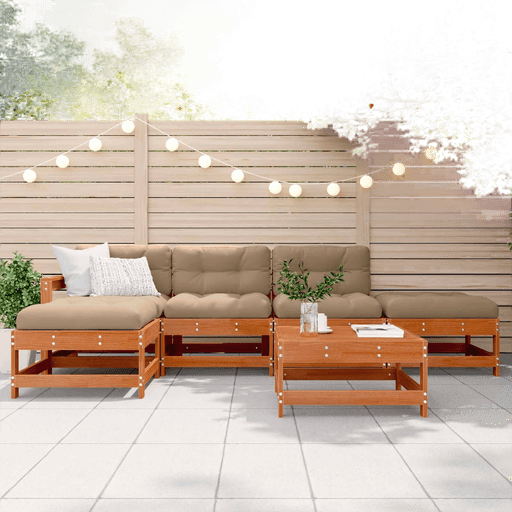 Vidaxl Hage lounge sett 6 deler