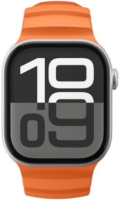 Spigen silikonrem - Oransje - Apple Watch 44/45/46/49mm