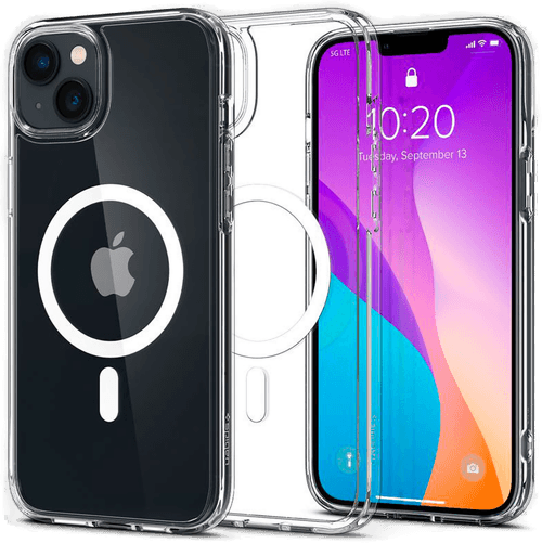 Spigen Crystal Hybrid MagSafe deksel iPhone 14 Hvit