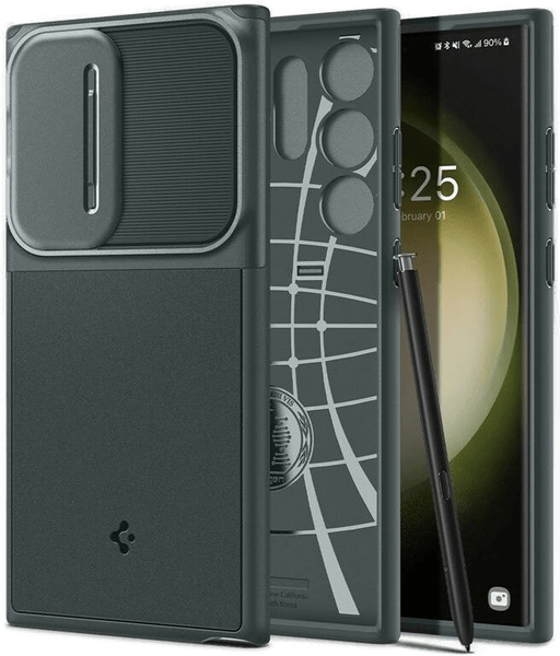 Spigen Optik Armor Galaxy S23 Ultra Grønn