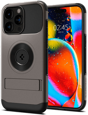 Spigen Slim Armor MagSafe-deksel iPhone 15 Pro Max Gunmetal