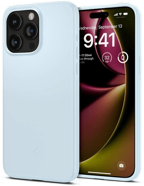 Spigen Thin Fit iPhone 15 Pro - Lyse blå