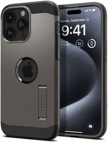 Spigen Tough Armor MagSafe-deksel iPhone 15 Pro Gunmetal