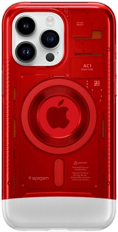 Spigen Classic C1 MagFit iPhone 15 Pro Rød