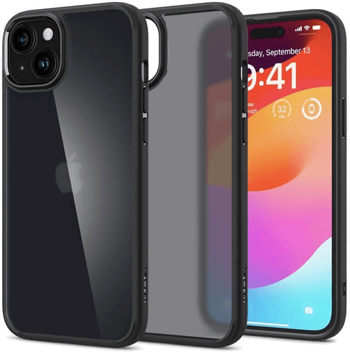 Spigen Ultra Hybrid iPhone 15 - Frost/svart