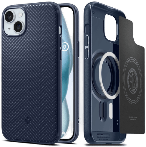 Spigen Armor-deksel iPhone 15 MagSafe Marineblå