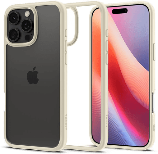 Spigen Crystal Hybrid - Mute Beige - iPhone 16 Pro Max