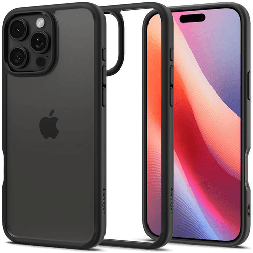 Spigen Crystal Hybrid iPhone 16 Pro Max - Matt Sort