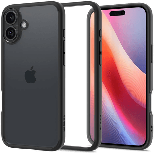 Spigen Ultra Hybrid Deksel - Matt Svart - iPhone 16 Plus