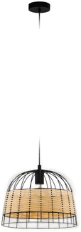 Eglo Anwick pendellampe Ø370 mm svart/natur