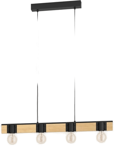 Eglo Bailrigg pendellampe svart/brun