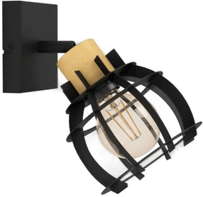 Eglo Stillington 1 E27 Sort/Natur