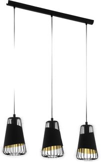 Eglo Austell pendellampe svart/gull