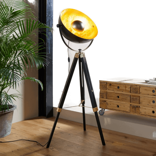 Eglo Covaleda gulvlampe svart/gull