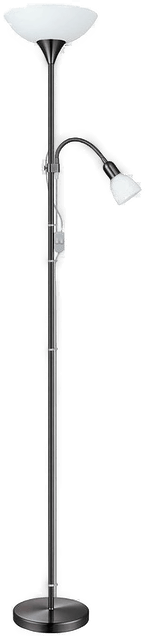 Eglo Up 2 gulvlampe med leselampe svart
