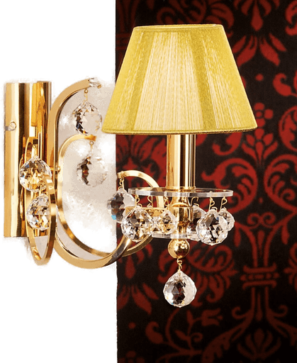 Orion stoffvegglampe Kristalldesign